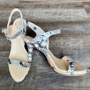 Vince Camuto snake print sandal